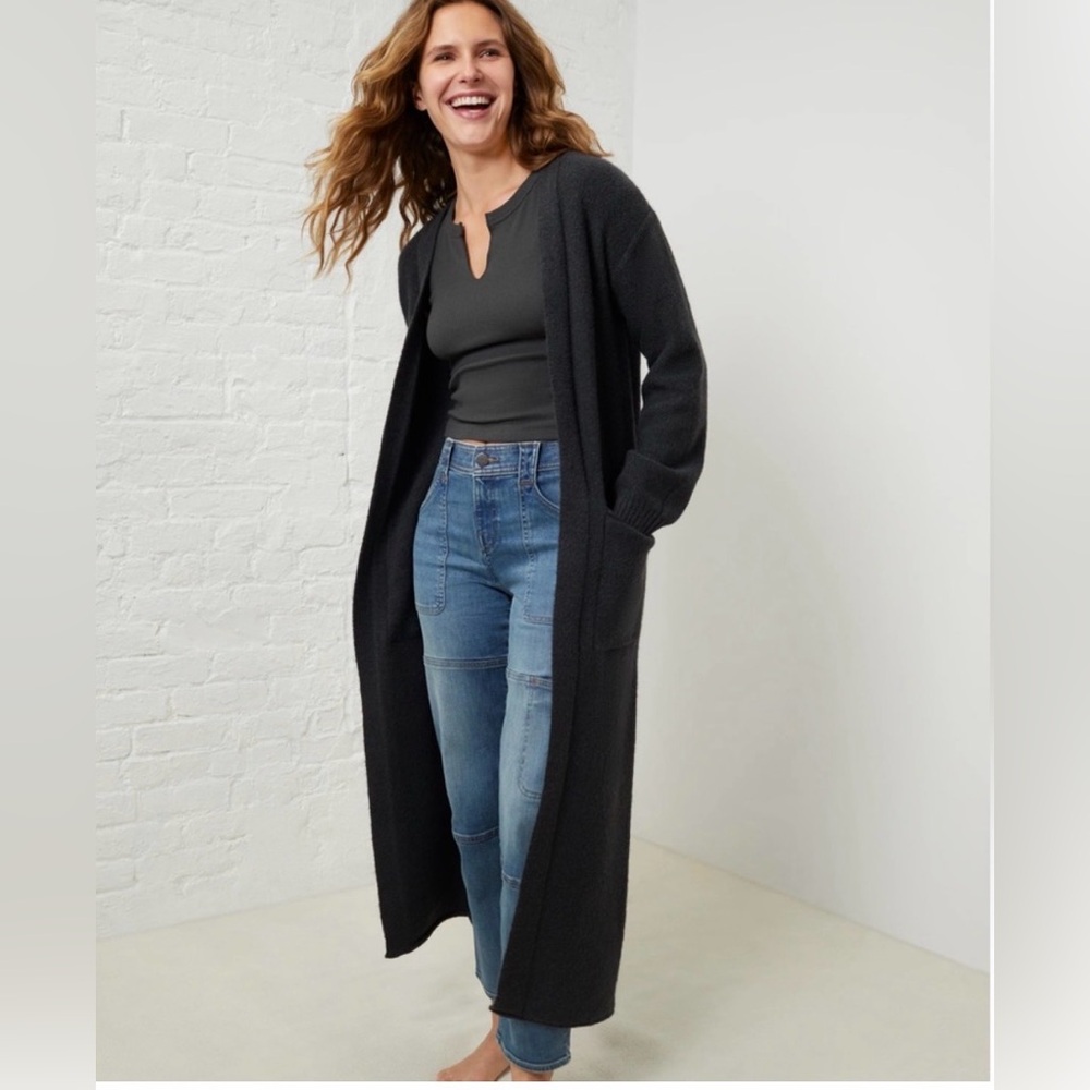 UpWest Charcoal Duster Cardigan